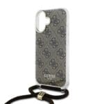 Guess IML 4G Printed Crossbody Brown Kryt iPhone 16