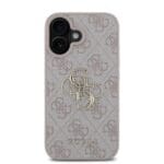 Guess PU 4G Metal Logo Pink Kryt iPhone 16