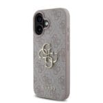 Guess PU 4G Metal Logo Pink Kryt iPhone 16