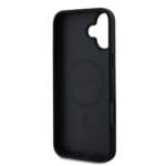 Guess PU Grained Classic Logo MagSafe Black Kryt iPhone 16