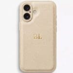 BHcase Camera Leather Monogram Baby Blue Kryt iPhone 16
