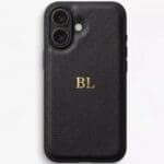 BHcase Camera Leather Monogram Baby Blue Kryt iPhone 16