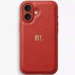 BHcase Camera Leather Monogram Baby Blue Kryt iPhone 16