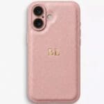 BHcase Camera Leather Monogram Baby Blue Kryt iPhone 16