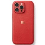 BHcase Camera Leather Monogram Baby Blue Kryt iPhone 16 Pro