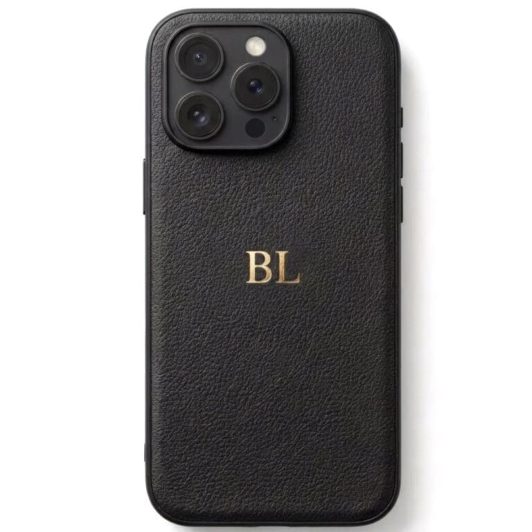 BHcase Camera Leather Monogram Baby Blue Kryt iPhone 16 Pro