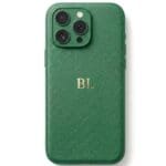 BHcase Camera Leather Monogram Green Kryt iPhone 16 Pro Max