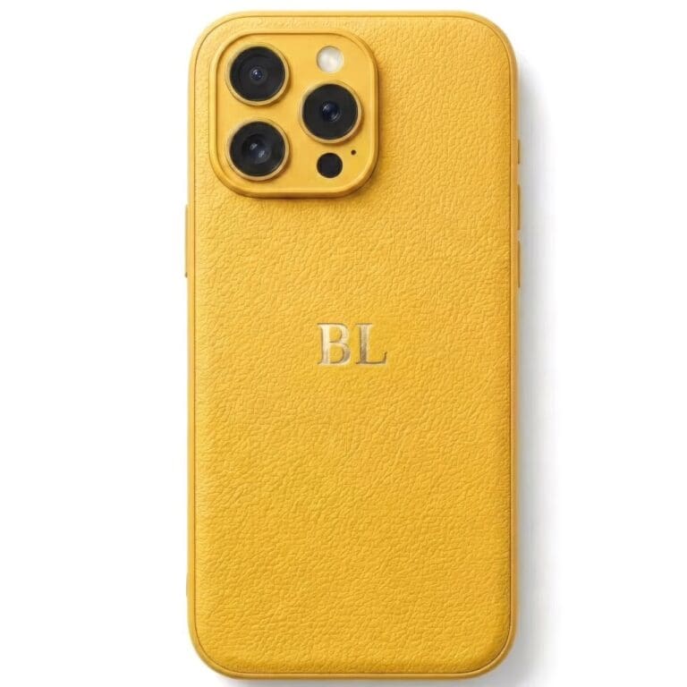 BHcase Camera Leather Monogram Baby Blue Kryt iPhone 16 Pro