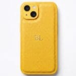 BHcase Camera Leather Monogram Baby Blue Kryt iPhone 15