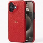 BHcase Leather Monogram Black Kryt iPhone 16