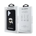 Karl Lagerfeld 3D Rubber Ikonik Black Kryt iPhone 16