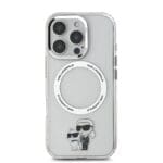 Karl Lagerfeld IML Karl and Choupette MagSafe Transparent Kryt iPhone 16 Pro Max