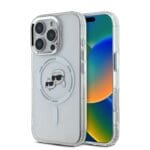 Karl Lagerfeld IML K&CH Heads Metal Frame MagSafe Transparent Kryt iPhone 16 Pro