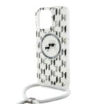 Karl Lagerfeld IML Monogram Crossbody K&CH Heads MagSafe Transparent Kryt iPhone 16 Pro
