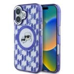 Karl Lagerfeld IML Monogram K&CH Heads MagSafe Purple Kryt iPhone 16