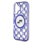 Karl Lagerfeld IML Monogram K&CH Heads MagSafe Purple Kryt iPhone 16