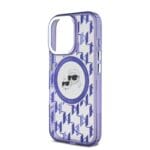 Karl Lagerfeld IML Monogram K&CH Heads MagSafe Purple Kryt iPhone 16 Pro Max