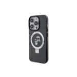 Karl Lagerfeld Ringstand Karl and Choupette MagSafe Black Kryt iPhone 16 Pro Max