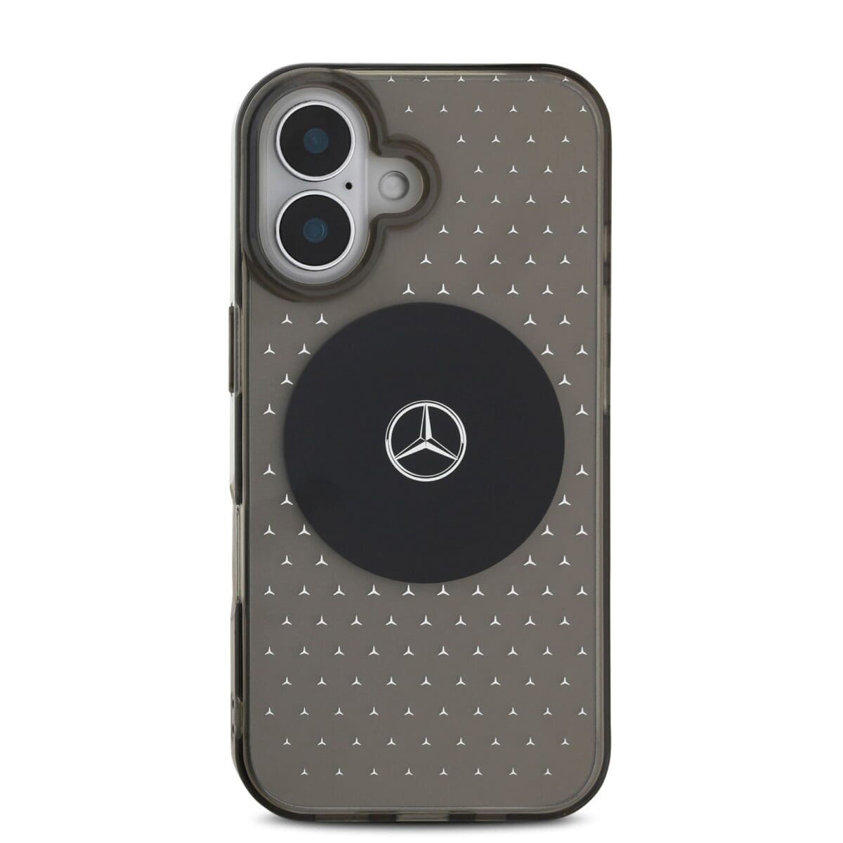 Mercedes PC/TPU Star Pattern MagSafe Black Kryt iPhone 16 Plus