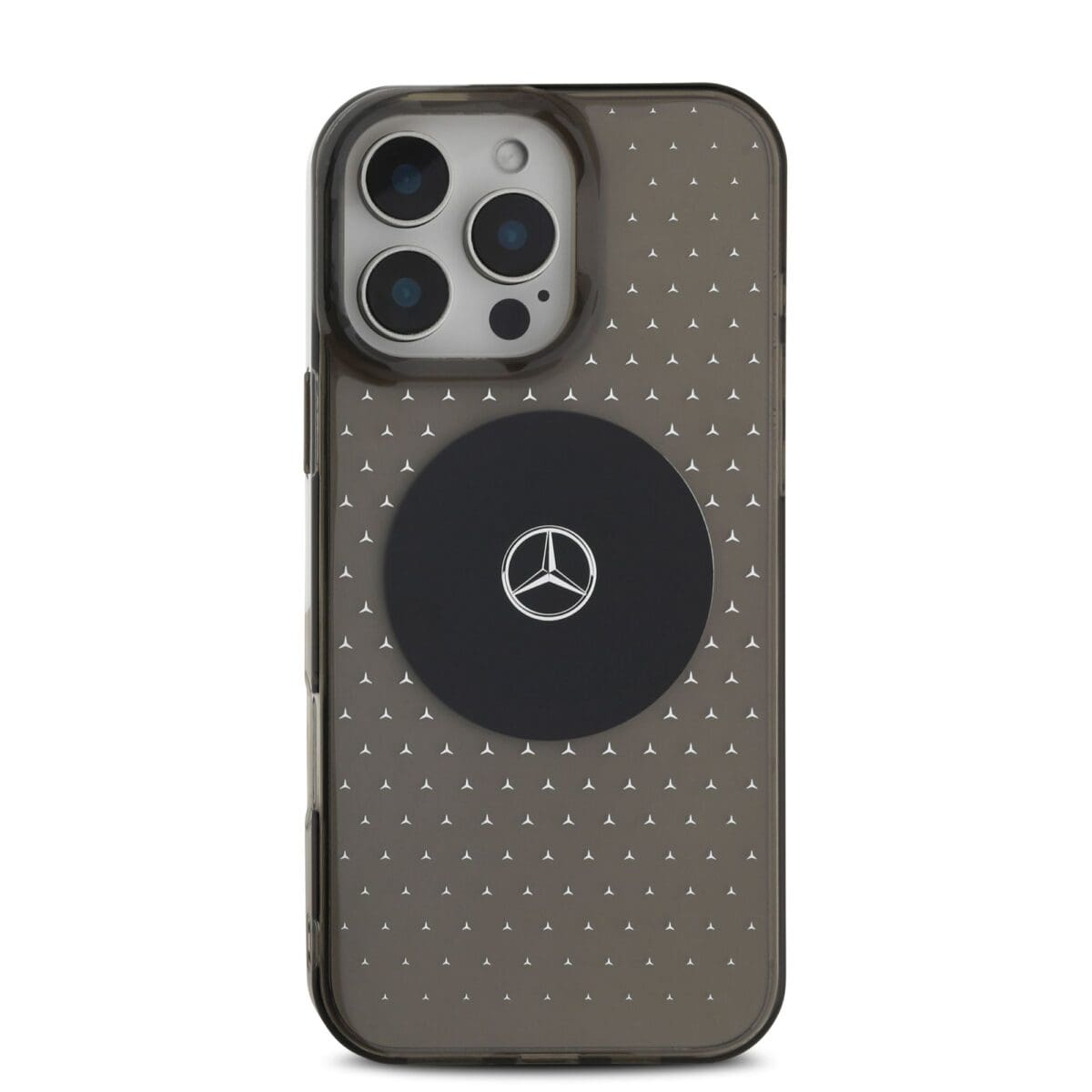 Mercedes PC/TPU Star Pattern MagSafe Black Kryt iPhone 16 Pro