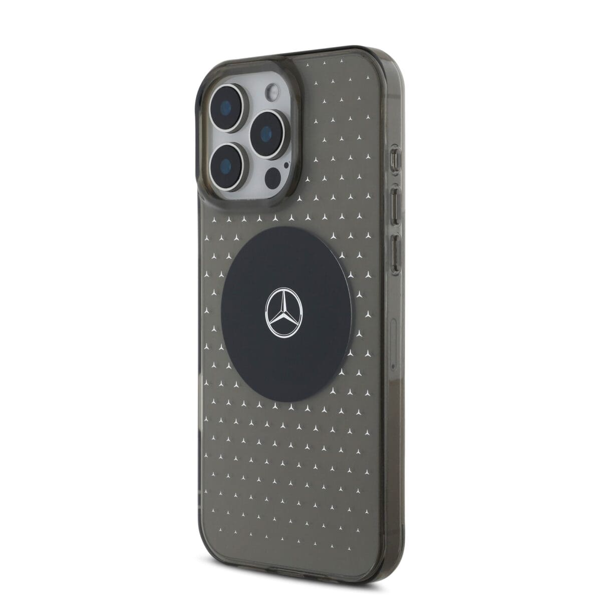 Mercedes PC/TPU Star Pattern MagSafe Black Kryt iPhone 16 Pro