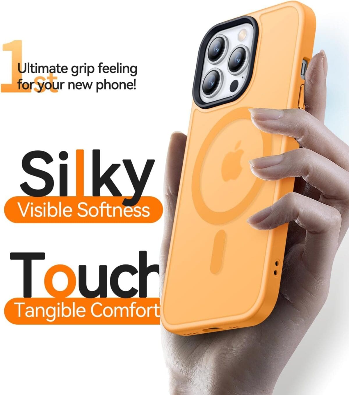 Frosted Magsafe BHcase Orange Kryt iPhone 13 Pro