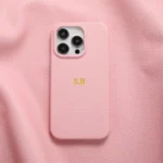 BHcase Leather Monogram Pink Kryt iPhone 13