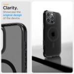 Spigen Ultra Hybrid ”T” Mag MagSafe Frost Black Kryt iPhone 16 Pro Max