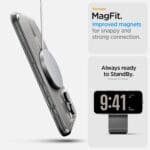 Spigen Ultra Hybrid ”T” Mag MagSafe White Kryt iPhone 16 Pro