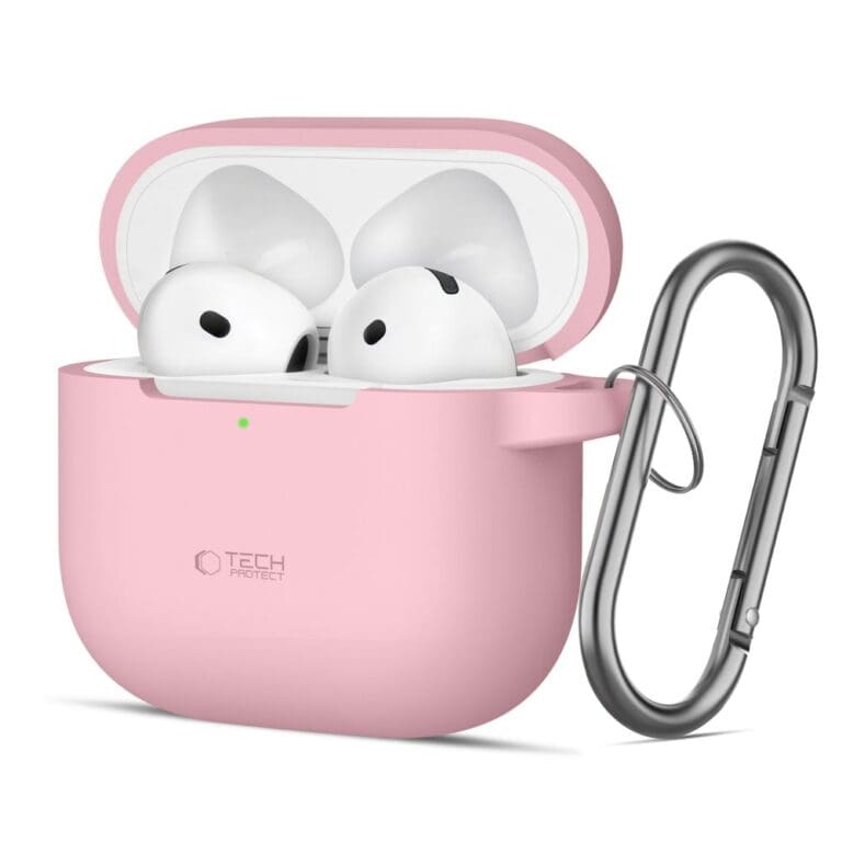 Tech-Protect Silicone Hook Dusty Pink Kryt AirPods 4