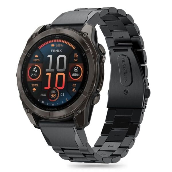 Tech-Protect Stainless Garmin Fenix 5X / 5X Plus / 6X / 6X Pro / 7X / 8 (51 mm) Black