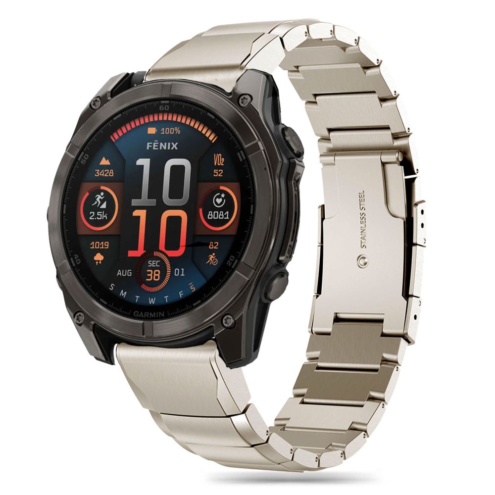 Tech-Protect Steelband Garmin Fenix 5X / 5X Plus / 6X / 6X Pro / 7X / 8 (51 mm) Titanium