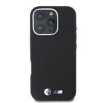 BMW M PU Kevlar Metal Logo Black Kryt iPhone 16 Pro
