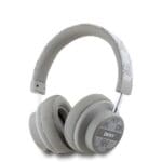 DKNY PU Leather Checkered Pattern Wireless Headphones Biege