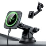 ESR Halolock Magnetic MagSafe Dashboard Car Mount Wireless Charger Qi2 15W Black