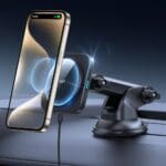 ESR Halolock Magnetic MagSafe Dashboard Car Mount Wireless Charger Qi2 15W Black