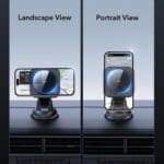 ESR Halolock Magnetic MagSafe Dashboard Car Mount Wireless Charger Qi2 15W Black