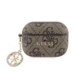 Guess 4G Script PC/PU Charm Brown Kryt AirPods Pro 2