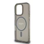Guess IML Glitter Ring MagSafe Black Kryt iPhone 16 Pro Max