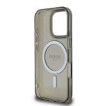 Guess IML Glitter Ring MagSafe Black Kryt iPhone 16 Pro Max