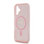Guess IML Glitter Ring MagSafe Pink Kryt iPhone 16