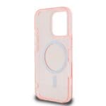 Guess IML Glitter Ring MagSafe Pink Kryt iPhone 16 Pro