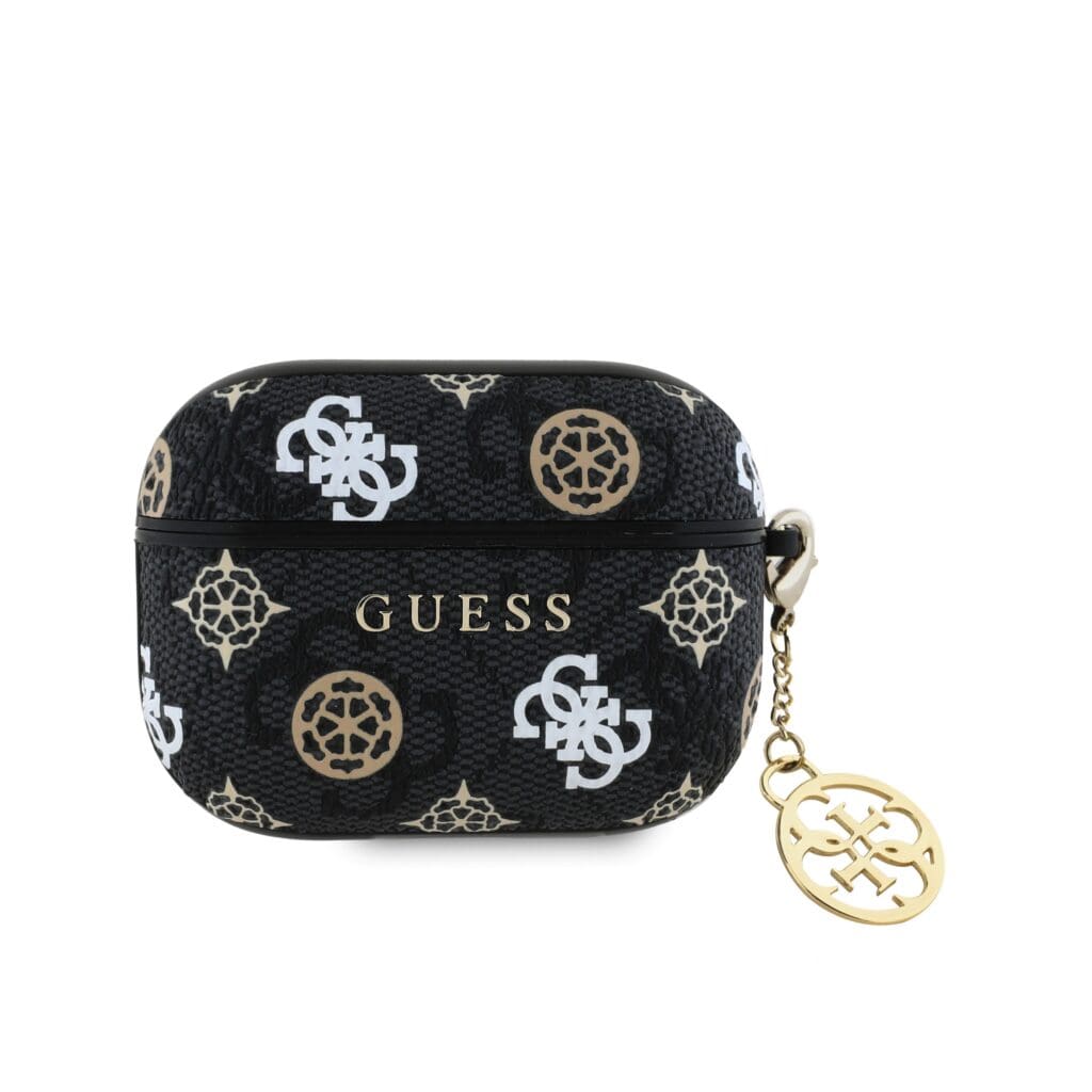 Guess PU 4G Peony Charm Black Kryt AirPods Pro