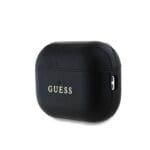 Guess PU Grained Classic Logo Black Kryt AirPods Pro 2