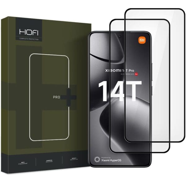 Hofi Glass Pro+ 2-Pack Black Xiaomi 14T/14T Pro