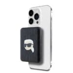 Karl Lagerfeld Embossed Karl Head MagSafe Powerbank 5000mAh Black