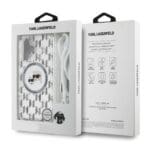 Karl Lagerfeld IML Monogram Crossbody K&CH Heads MagSafe Transparent Kryt iPhone 16