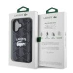 Lacoste Blend Monogram MagSafe Black Kryt iPhone 16