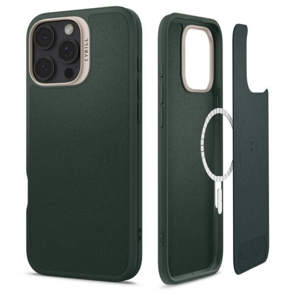 Spigen Cyrill Kajuk Mag MagSafe Forest Green Kryt iPhone 16 Pro