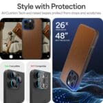 Spigen Cyrill Kajuk Mag MagSafe Saddle Brown Kryt iPhone 16 Pro